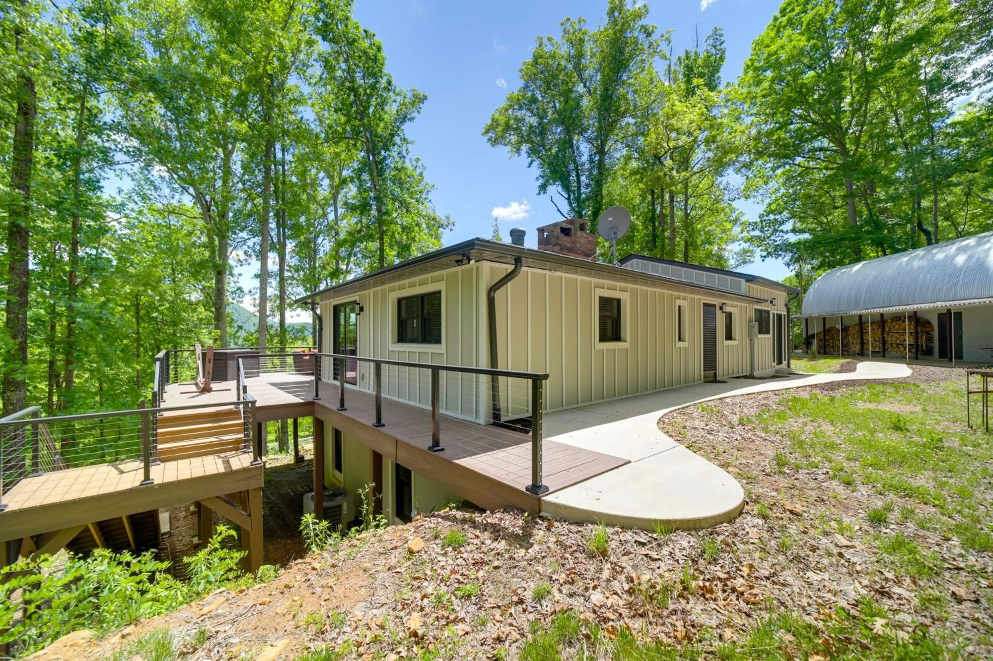 Villa Remote Smoky Mtn Escape With Views And Trail Access! Cullowhee Esterno foto