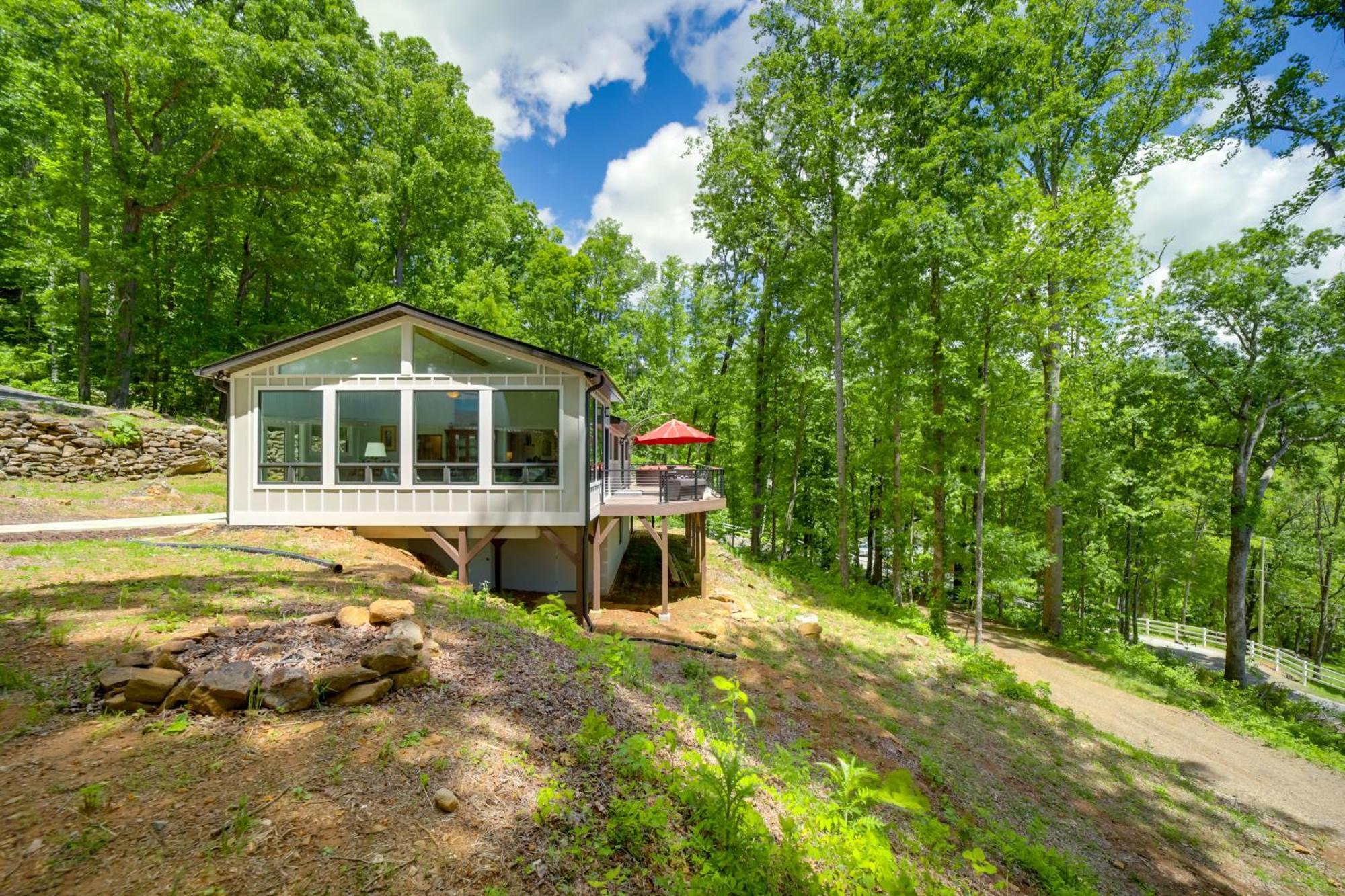 Villa Remote Smoky Mtn Escape With Views And Trail Access! Cullowhee Esterno foto