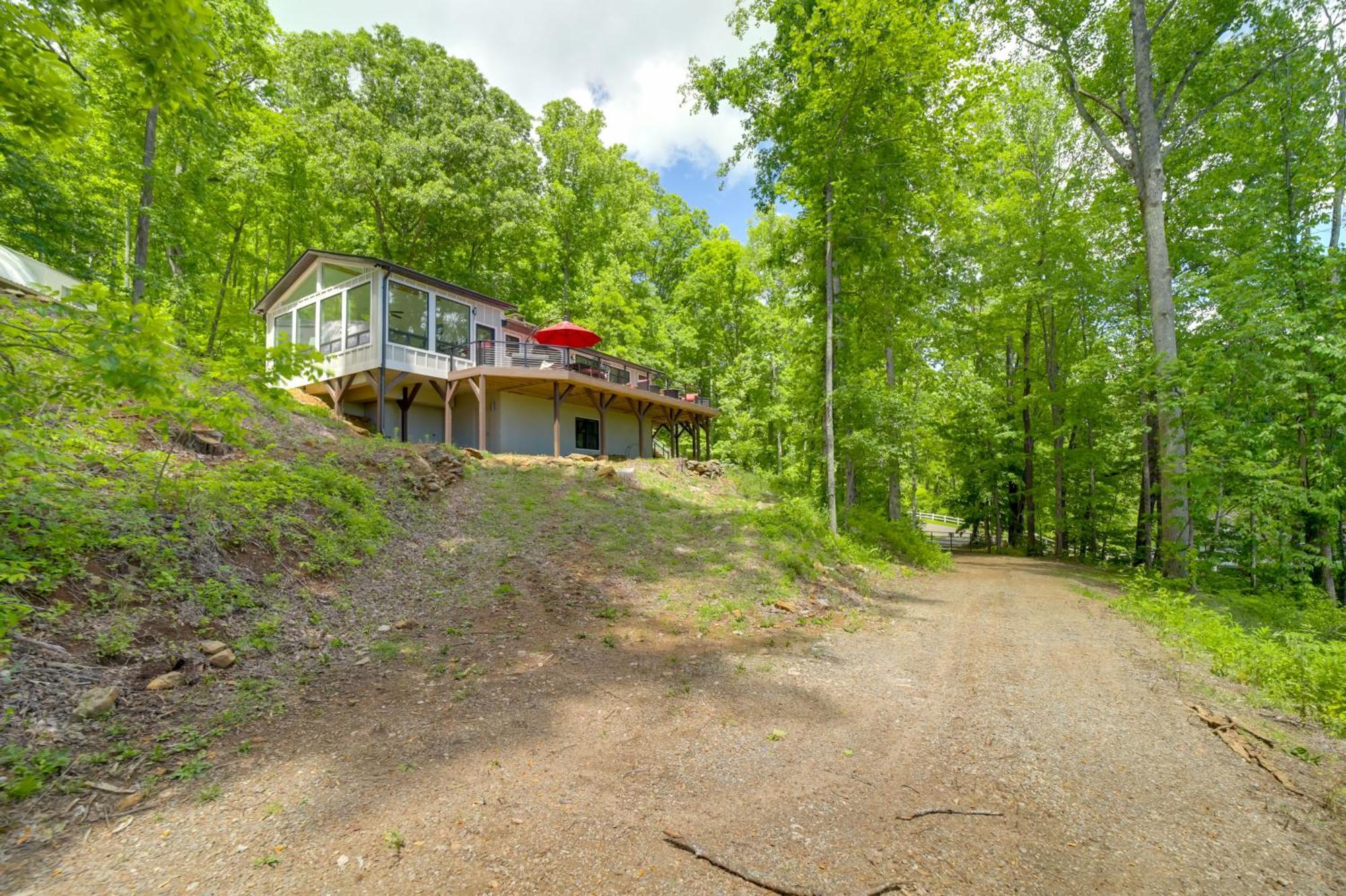 Villa Remote Smoky Mtn Escape With Views And Trail Access! Cullowhee Esterno foto